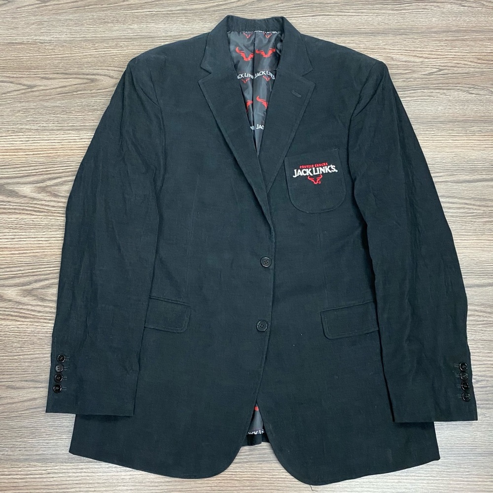Elevee Black Jack Links Corduroy Sport Coat 44L